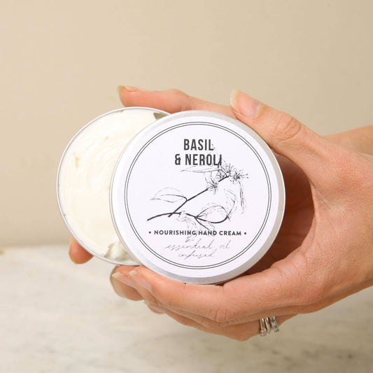 Gardeners Hand Cream - Basil and Neroli 100ml Tin