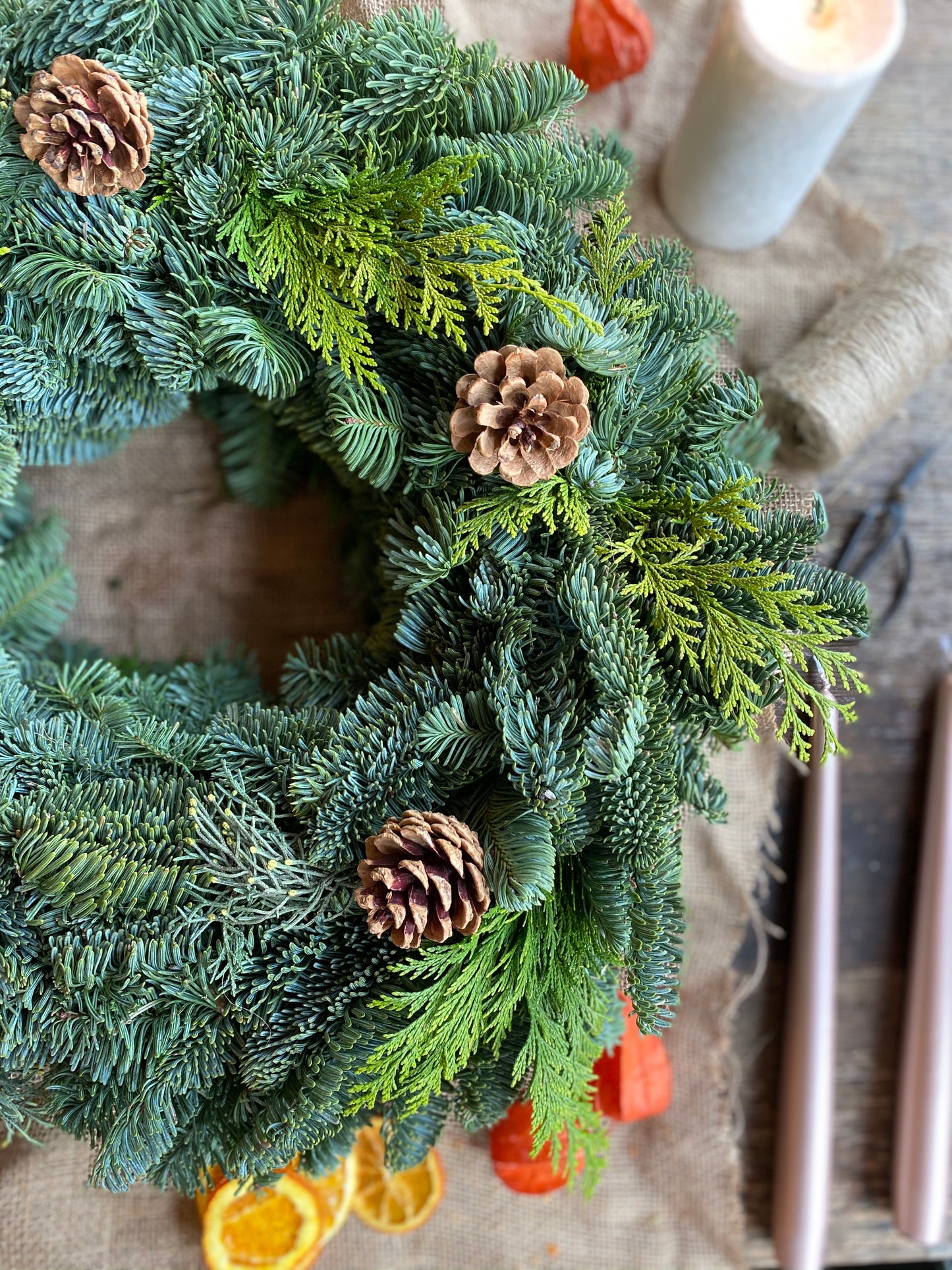 Mixed Pine Wreath Kit