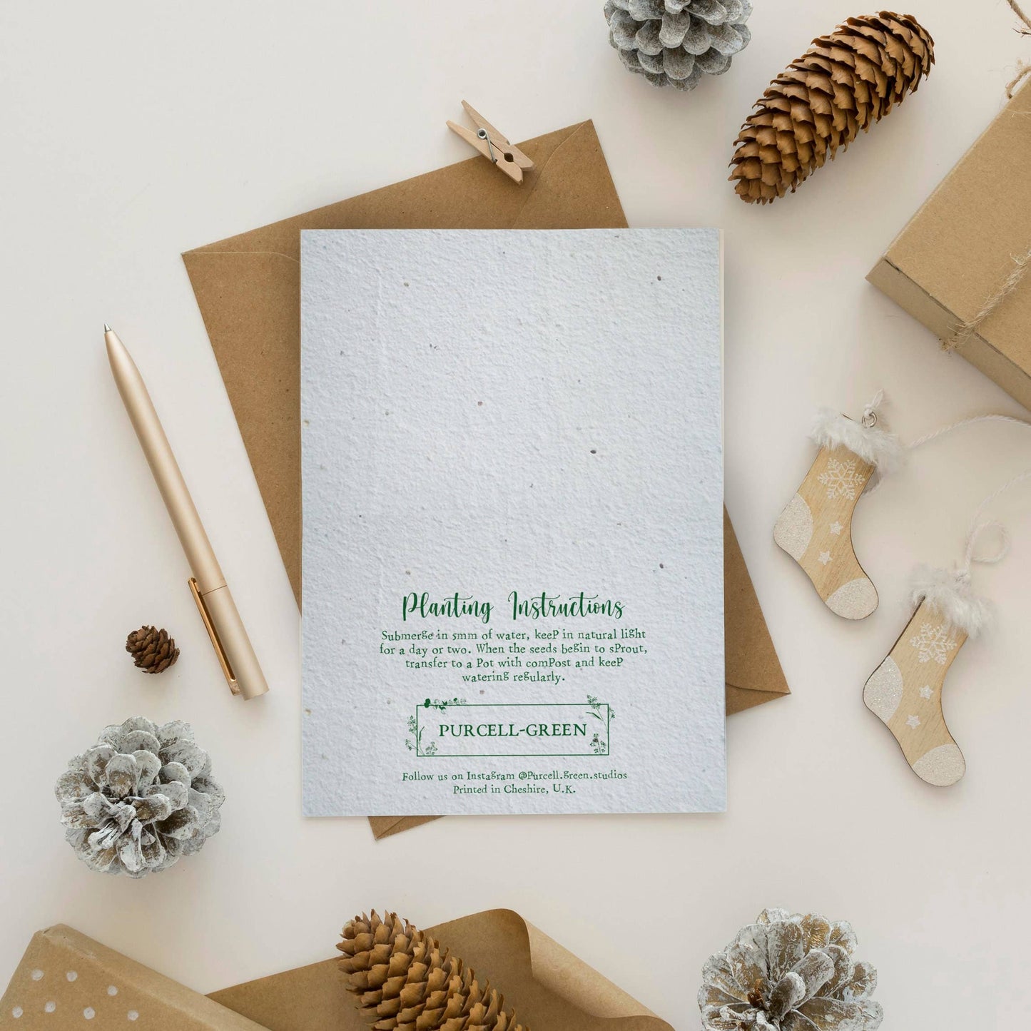 Merry & Bright Plantable Christmas Card