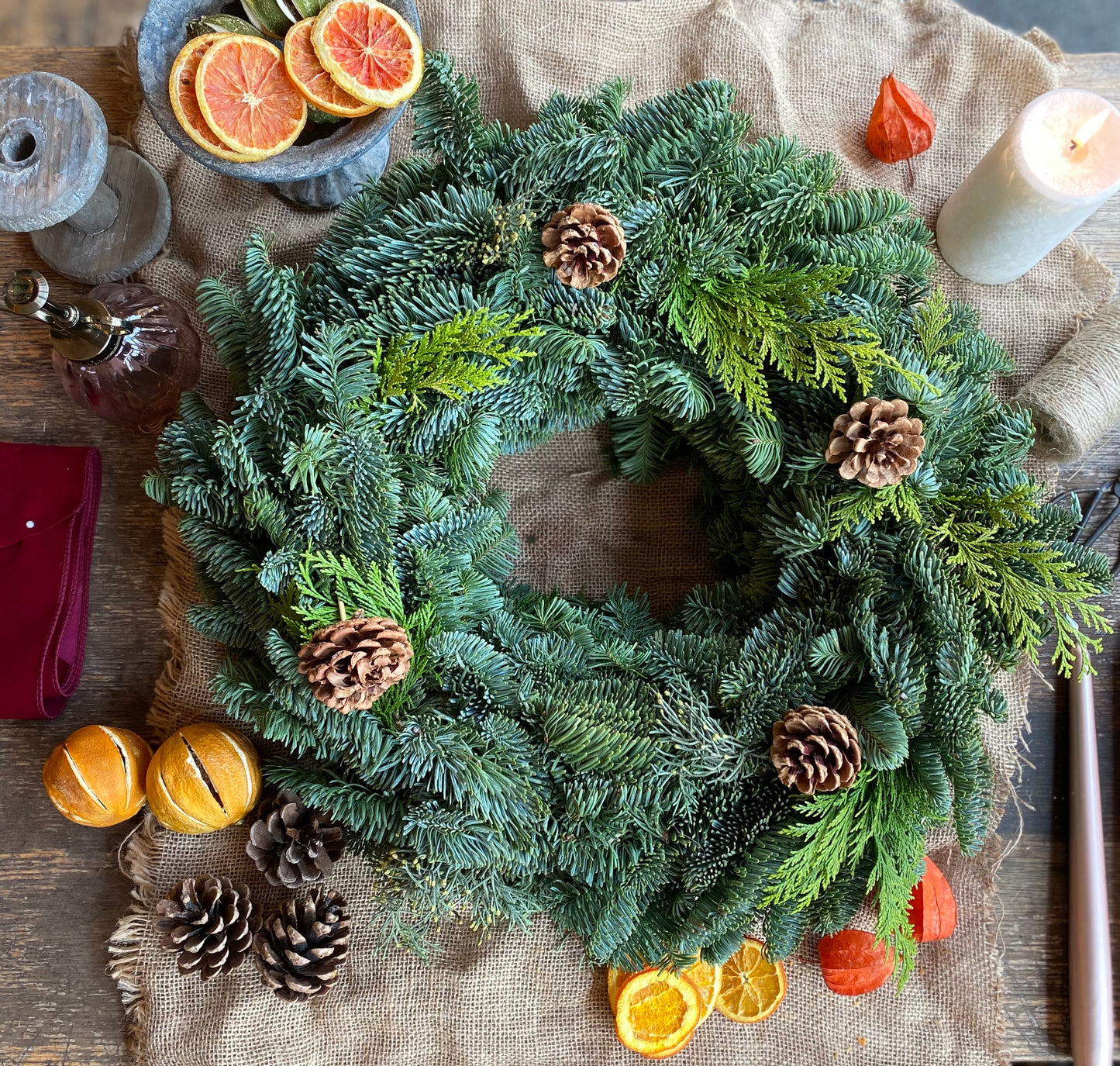Mixed Pine Wreath Kit